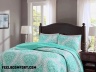 Teal And Gray Comforter Set - Comfort Spaces 2-Pieces
